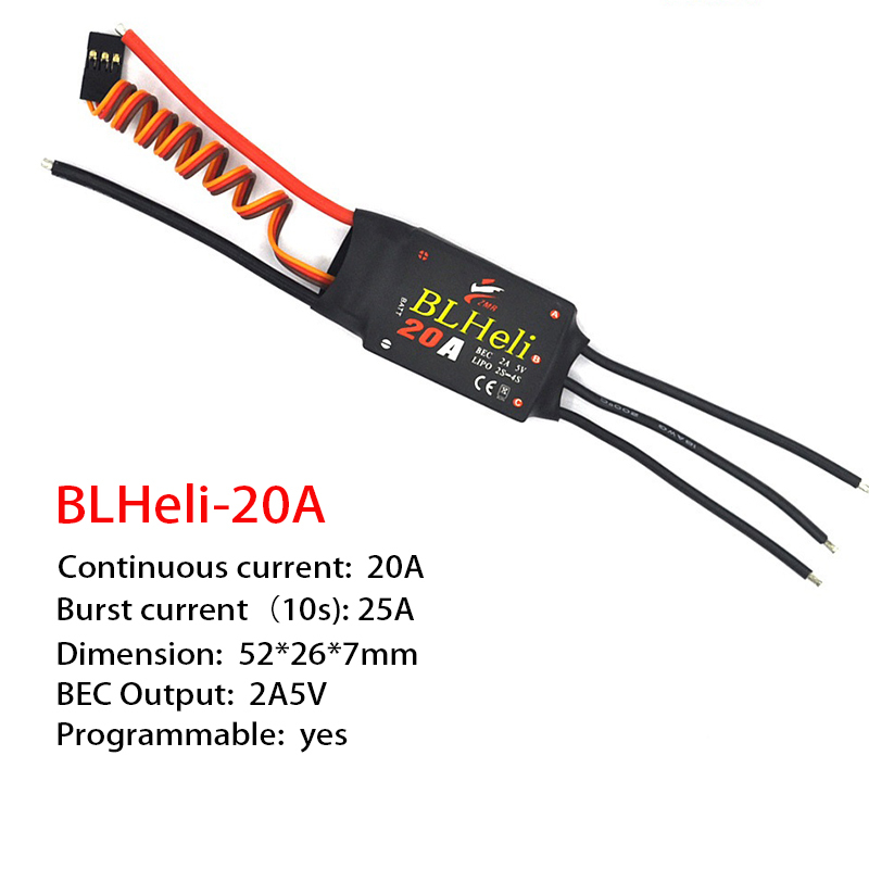 1-3 ชิ้น Brushless ESC BLHeli  - Fpv Drone Quadcopter บทวิจารณ์และราคา