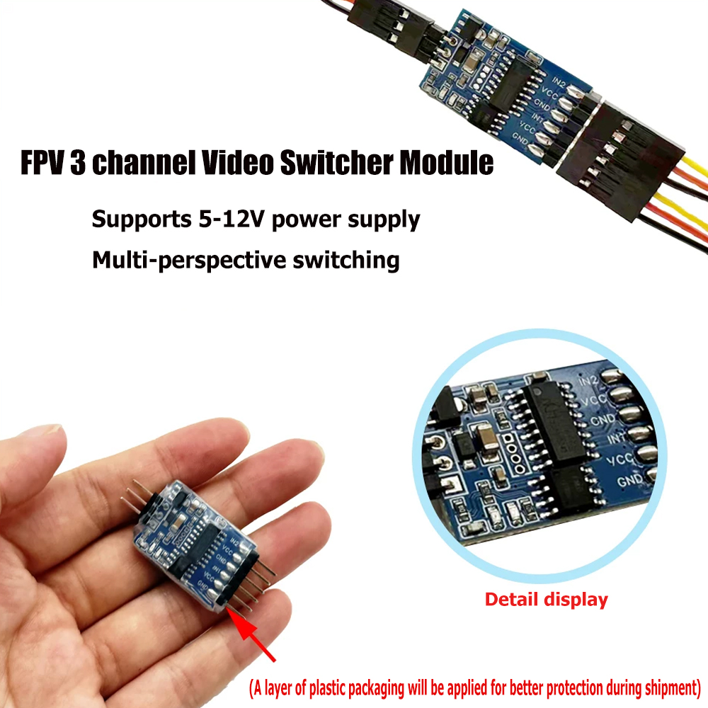 5.8G 3 ช่องวิดีโอสวิตช์เชอร์โม - Fpv Drone Battery บทวิจารณ์และราคา