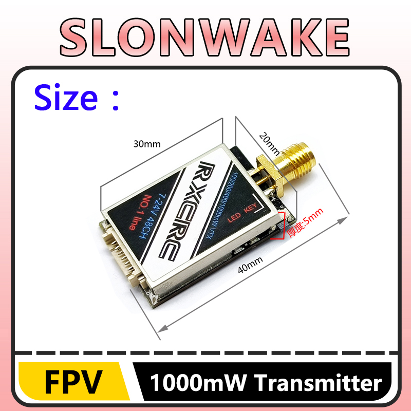 SLONWAKE 5.8G 48CH 1W VTX 100/ - Fpv Drone Vtx บทวิจารณ์และราคา